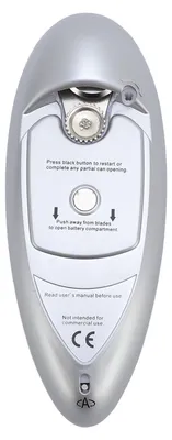 Image de Ouvre-boîte électrique One Touch, à piles, acier inoxydable, automatique