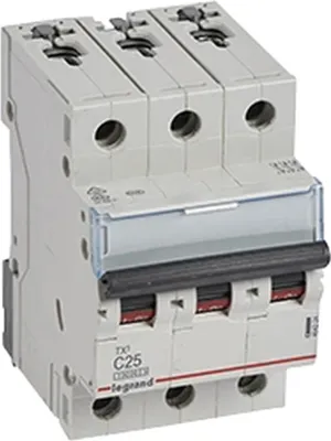 Obrázek produktu pro Legrand Legrand LS spínač, 10 kA, C, 25 A/3pólový, 3TE, 1 ks.