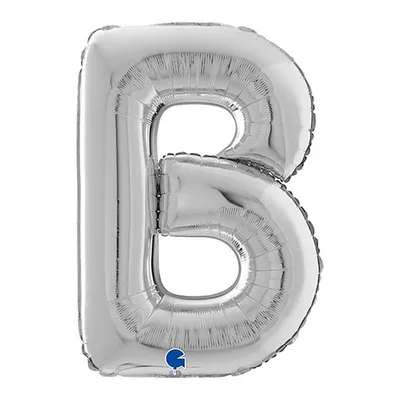 Produktbild von Riesenbuchstabe B silber ca.66cm