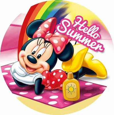 Produktbild von Minnie Mouse 150cm Handtuch Hallo Sommer