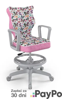 Produktbild von Jugend-Wachstumsstuhl Ergonomischer Schreibtischstuhl Für Körpergrösse 146-176 Cm, Norm Grau Storia 31, Mit Fussstütze