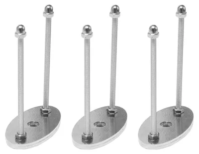 Image de 3 supports muraux en métal pour skateboard, idéaux pour l'exposition et le rangement