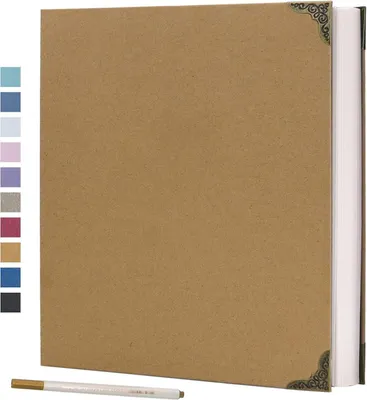 Image de Album photo autocollant couverture rigide Kit scrapbooking 60 pages pour anniversaire de mariage