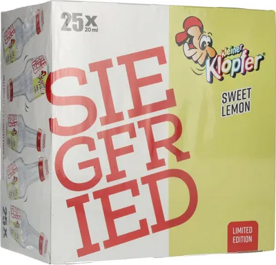 Produktbild von Kleiner Klopfer Siegfried Sweet Lemon 15% Vol. 25x0,02l
