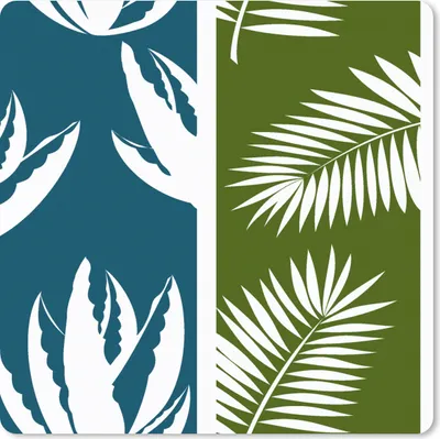 Produktbild von MuchoWow® Mauspad Mousepad Blätter - Tropisch - Gestaltung - Hawaii 20x20 cm - Mousepads - Maus Mat - Pad - Mausunterlage - Desk Mat - Bureauartikeln