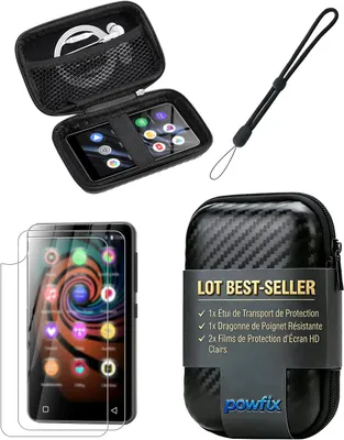 Imagen del producto de Funda protectora para reproductor de MP3 de 4 pulgadas, carcasa de EVA resistente, a prueba de golpes e impermeable, ideal para transportar