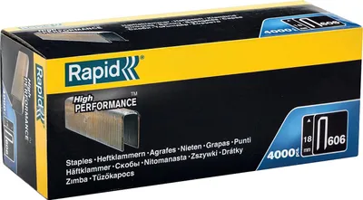 Produktbild von Rapid 11897602, Klammerpack, 1,8 cm, 4000 Heftklammern, Metallisch, Rapid, R606, PBS121