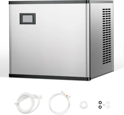 Obrázok produktu pre Profesionálna hlava na výrobu ľadu - Stroj na výrobu kociek ľadu - Výrobník ľadu - Vysoká kapacita - 136 kg za deň - Len hlava