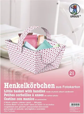 Produktbild von Ursus Geschenkbox Henkelkörbchen Herz 5180021 * Geschenkverpackung