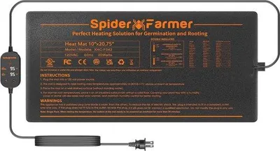 Productafbeelding van Famanu verwarmingsmat voor planten en huisdieren - Ideaal voor zaailingen en terrariums - Set met thermostaatregelaar