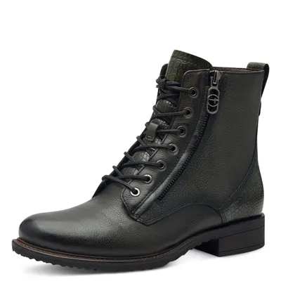 Zdjęcie produktu dla Tamaris damskie buty za kostkę sznurowane buty skórzane wzór 1-25211-43, rozmiar:38 EU, kolor:Zielony