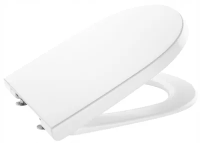 Produktbild von Roca A801D22001, Runde, Harter Toilettensitz, Weiß, Kunststoff, 357 mm, 419 mm