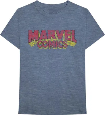 Image de Marvel Comics - T-shirt homme/femme unie RO6899 (XL) (Bleu)