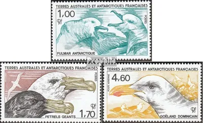 Produktbild von Briefmarken Französ. Gebiete Antarktis 1986 Mi 208-210 (kompl.Ausg.) postfrisch Vögel