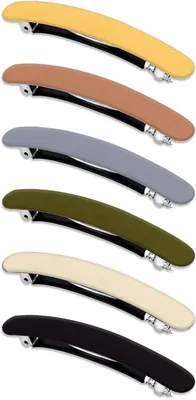 Produktbild von 6er-Pack automatische Haarspangen, große klassische Spangen für feines und mitteldickes Haar, französischer Vintage-Haarschmuck für Frauen