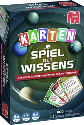Produktbild von Jumbo Spiel des Wissens Kartenspiel, Kartenspiel, Trivia, 8 Jahr(e), 30 min, Familienspiel
