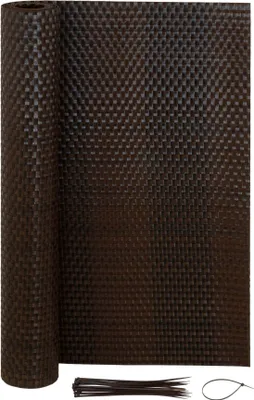 Produktbild von Jardinion Sichtschutzmatte Rattan Optik 1 x 5m Braun-Mix Sichtschutz, geeignet als Terrassen, - Gartenzaun und Balkon Sichtschutz, inkl. Kabelbinder