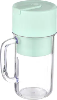 Imagen del producto de Licuadora portátil para batidos y smoothies, de 340 ml. Mini licuadora con asa, 6 cuchillas, resistente al agua, con carga mediante USB tipo C. Licuadora personal recargable para uso en casa, cocina, oficina, viajes, actividades al aire libre y deportes