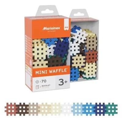 Image de Mini-blocs Waffle, 70 pièces - Marioinex