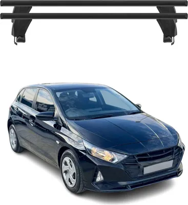 Image de Menabo Barres de toit Transversales pour Hyundai i20 2020-2025 Noir ABE 2x