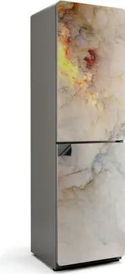 Produktbild von Abstraktes Marmormuster – Magnetische Kühlschrank Abdeckung – Dekorfolie magnetisch Küche – Kühlschrank Magnet Deko – selbstklebende Magnettafel – Magnetfolie für Kühlschranktür – 60x205 cm