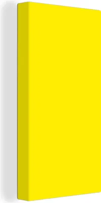 Produktbild von MuchoWow® - Leinwandbilder - Gelb - Zitrone - Neon - Farben, Wandbild, Wanddeko Bilder Wohnzimmer, 40x80cm