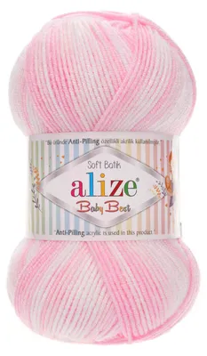 100g Baby-Strickgarn ALIZE Baby Best Batik 6660, Antipilling, Babywolle, Farbwahl