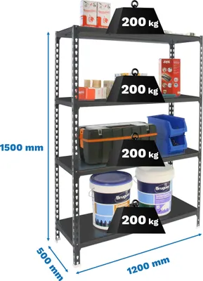 Immagine prodotto di SIMONCLICK MEGAPLUS 4/500 1500 ANTRA/ANTRA scaffale in metallo