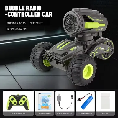 Produktbild von D&I ferngesteuertes Auto 2in1 Panzer Rot Hightech Stuntauto Drift abnehmbare Seifenblasenpistole Kanone Tank