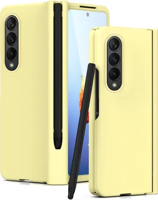 Immagine prodotto di Per Samsung Galaxy Z Fold4 5G custodia in plastica del telefono cellulare + penna a lamina