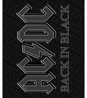 Produktbild von AC/DC - "Back In Black" Decke, Langfaseriges Vlies RO15648 (Doppelbett) (Bunt)