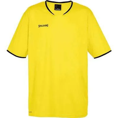 Image de SPALDING Move Shooting Shirt S/S Kinder limonengelb/schwarz 152
