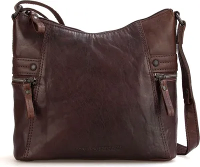 Immagine prodotto di SPIKES & SPARROW Pelle borsa a tracolla Bronco Crossover Dark Brown marrone scuro