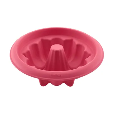 Produktbild von Lurch 83043, Turban-Kuchenform, -40 °C, 240 °C, Rot, Silikon, 18 cm