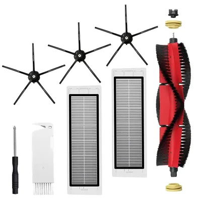 Produktbild von Staubsauger-Ersatzteilset - 1 Rollenbürste, 3 Seitenbürsten und 2 Hepa-Filter - Kompatibel mit S5 Max, S6 Pure, S6 MaxV, S50, S51, S55, S5, S60, S65