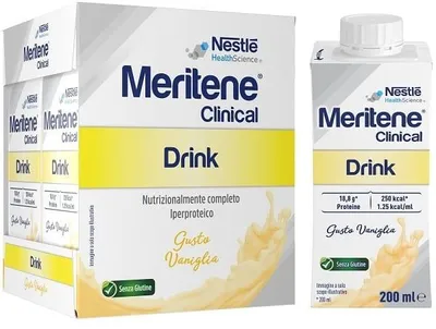 Imagen del producto de MERITENE, bebida clínica sabor vainilla, 4 botellas de 200 ml