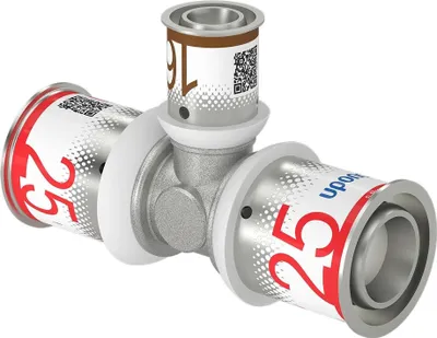 Immagine prodotto di UPONOR S-Press PLUS, raccordo a T, ridotto, 25-16-25, 1 pz.