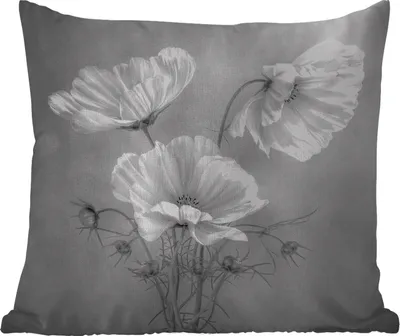Produktbild von MuchoWow® Outdoor Kissen - Blumen - Stillleben - Aquarell - 60x60 cm - Wetterfest - Lounge Kissen - Dekoration - Schlaf Kissen