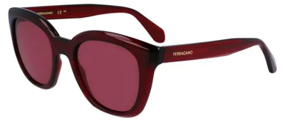 Produktbild von Ferragamo SF2000S Transparent red 52/21/145 Damen Sonnenbrillen