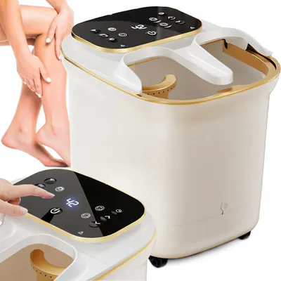 Produktbild von Fußsprudelbad mit Heizfunktion, Elektrische Fußbad mit Massagerollen, Fußmassage, Massagegerät, Shiatsu-Fußmassagegerät für Wellness zu Hause Retoo