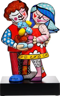 Immagine prodotto di Goebel Figur Romero Britto - Pets Love, Pop Art, Dekofigur, Porzellan, Bunt, 47 cm, 66452731