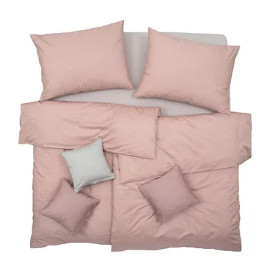 Obrázek produktu pro SCANquilt povlečení ELEGANT PLUS royal starorůžová 100% dlouhovlákná česaná bavlna 140 x 220/70 x 90 cm