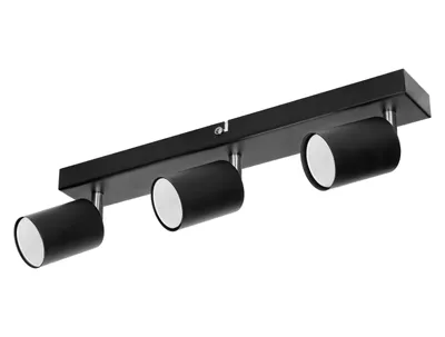 Produktbild von Deckenleuchte GU10 mit Gelenk - 3-Fach schwarz