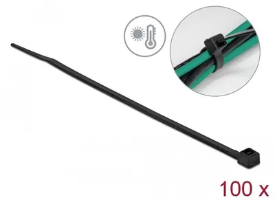 Image de DELOCK Kabelbinder hitzebeständig L 200 x B 3,6 mm schwarz