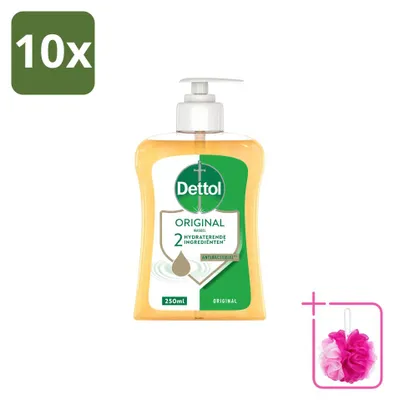 Produktbild von 10 x Dettol Antibakterielle Handseife Original - 250 ml - Sparpackung - 10 Stücke
