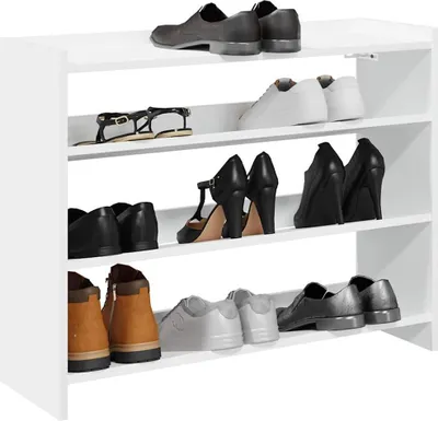 Immagine prodotto di vidaXL Portascarpe bianco 80x25x62 cm Materiale a base di legno