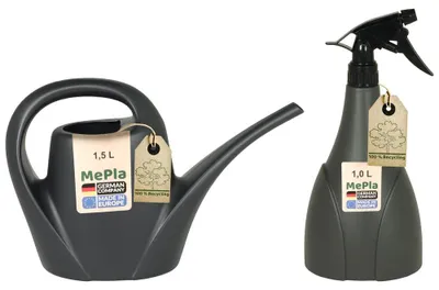 Produktbild von MePla - Set - Gießkanne 1,5l Indoor + Sprüher 1,0l - anthrazit