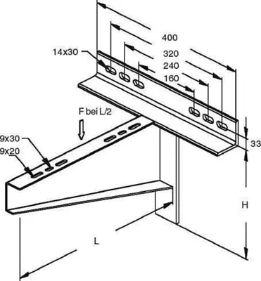 Produktbild von Niedax Trägerausleger KTTSS 600