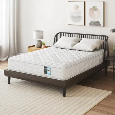 Produktbild von Yaheetech Matratze 140x200 cm Taschenfederkernmatratze 7 Zonen Matratzen Höhe 23 cm Ergonomisch Federkernmatratze Härtegrad H3 Einzelmatratze Weiß