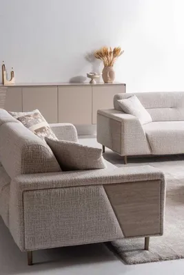 Immagine prodotto di Divano a 3 posti, stile moderno, colore bianco, morbido e comodo, nuovo, per soggiorno, in tessuto
